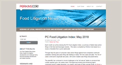 Desktop Screenshot of foodlitigationnews.com